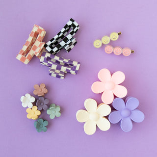 Pistachio | Mini Bloom Claw Clip Set - Eliza Cate and Co