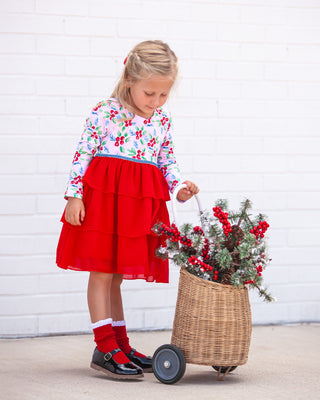 Tiered Twirl | Pink Holly - Eliza Cate and Co