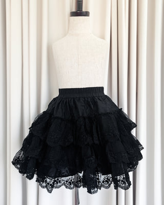 Pettiskirt | Chantilly Lace in Black - Eliza Cate and Co
