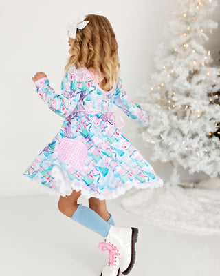 Twirl Dress | Snowy Village - Eliza Cate and Co