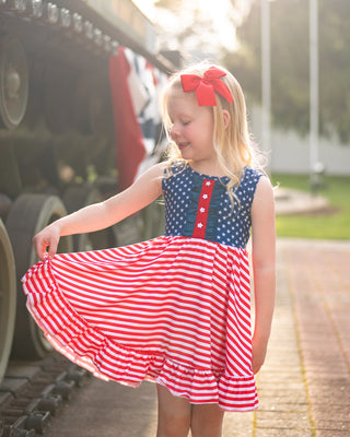 Twirl Dress | Star Spangled - Eliza Cate and Co