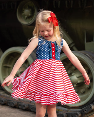 Twirl Dress | Star Spangled - Eliza Cate and Co