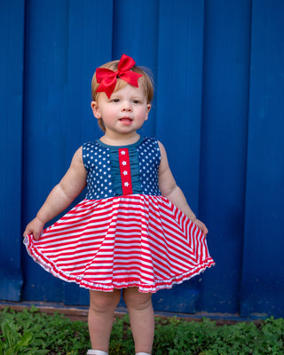 Twirl Dress | Star Spangled - Eliza Cate and Co