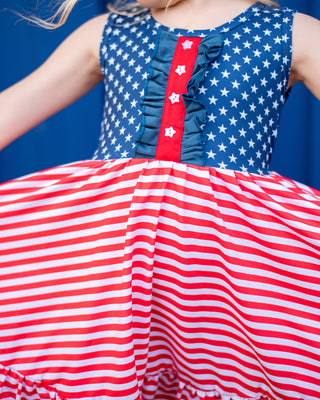 Twirl Dress | Star Spangled - Eliza Cate and Co