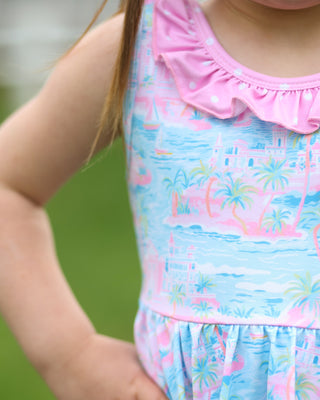 Twirl Dress | Preppy Paradise *PREORDER* - Eliza Cate and Co