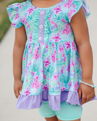 Twirl Tunic Set | Pineapple Paradise *PREORDER* - Eliza Cate and Co