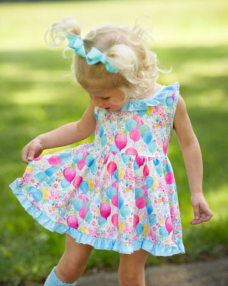 Twirl Dress | Birthday Balloons (3T ONLY) - Eliza Cate and Co