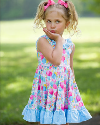 Twirl Dress | Birthday Balloons (3T ONLY) - Eliza Cate and Co