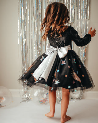 Celebration Dress | Midnight Sparkle (3T & 6Y ONLY)