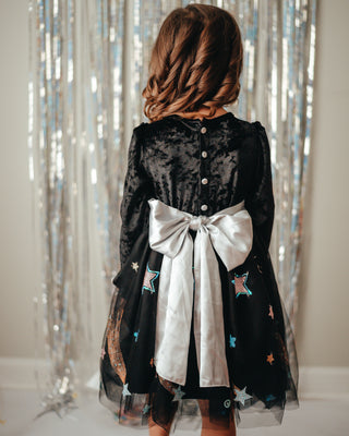 Celebration Dress | Midnight Sparkle (3T & 6Y ONLY)