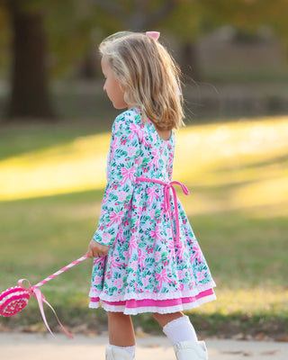 Twirl Dress | Pink Bows + Holly - Eliza Cate and Co