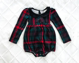 Bubble Romper | Holiday Plaid (2021) - Eliza Cate and Co