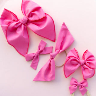 Flamingo | Hand-tied Bow - Eliza Cate and Co