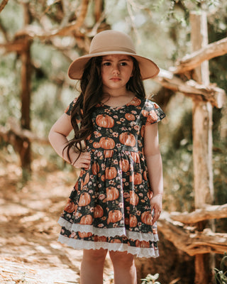 Twirl Dress | Pumpkin Harvest - Eliza Cate and Co