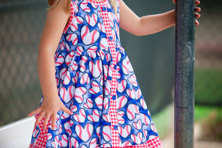 Ribbed Twirl Dress | Opening Day - Eliza Cate and Co