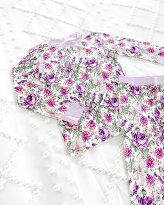 Little Loungers | Vintage Violet Floral - Eliza Cate and Co